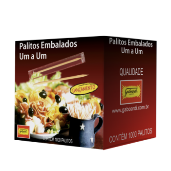 PALITOS EMBALADOS UM A UM PREMIUM BAMBU